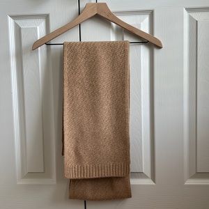 NWT J. Crew 100% cashmere tan scarf
